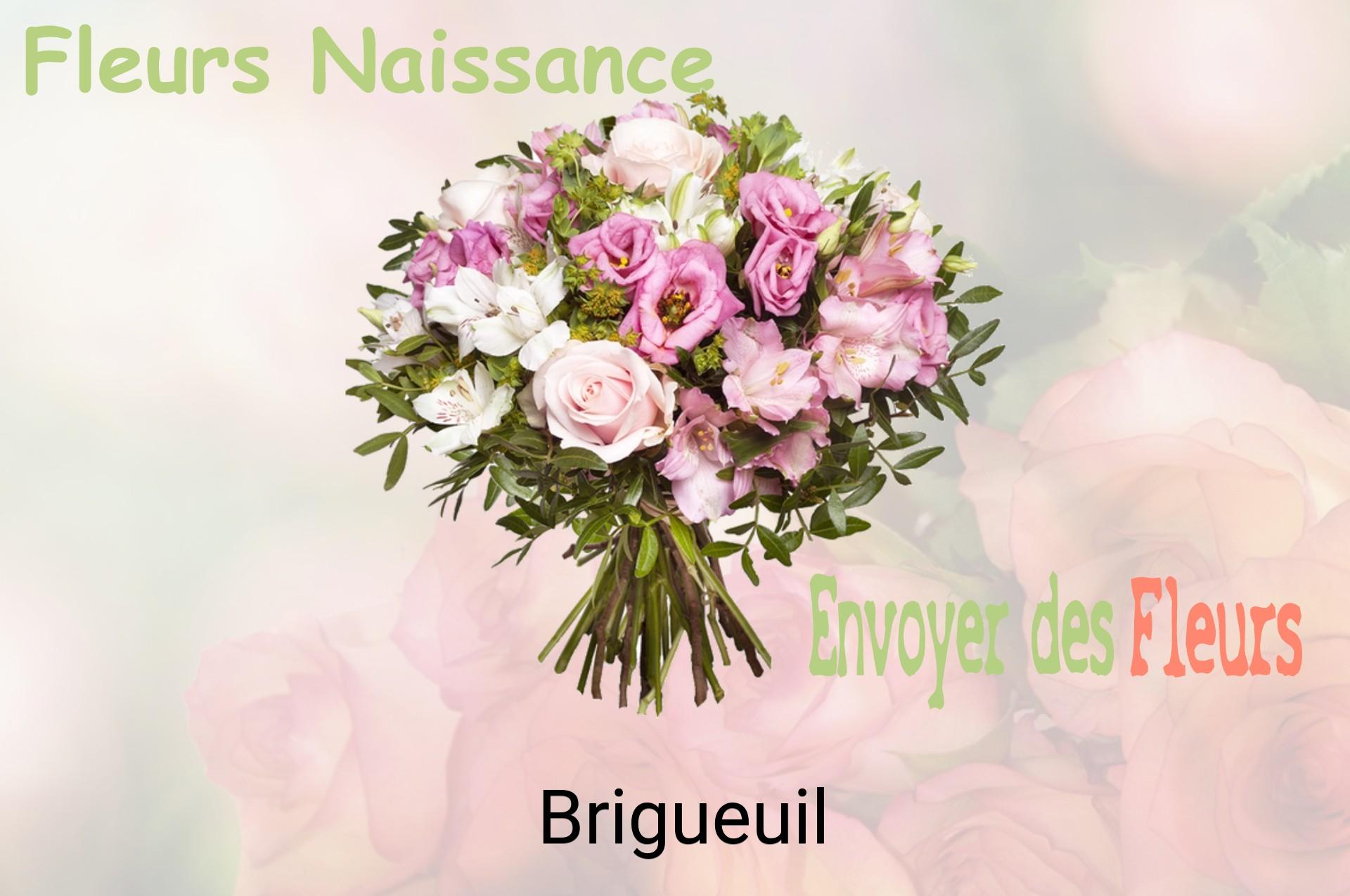 Bouquet de fleurs de naissance livré à Brigueuil